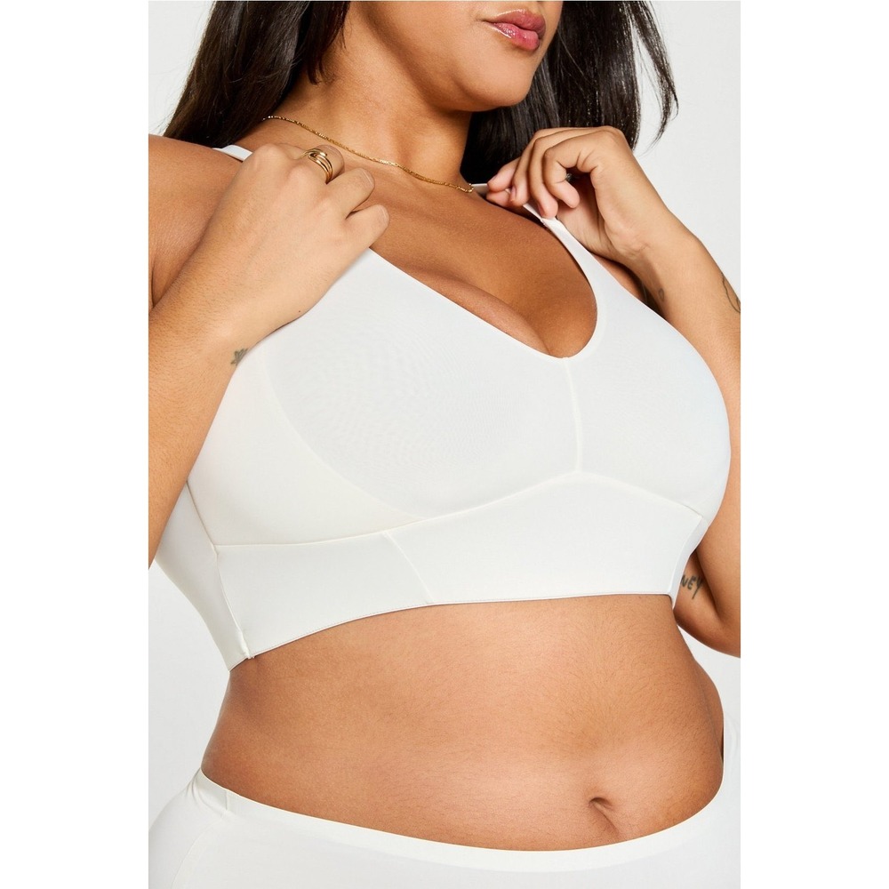 Yitty Smoothed Reality Plunge Bra On‎ My Ivories White Wireless XL BB2354605